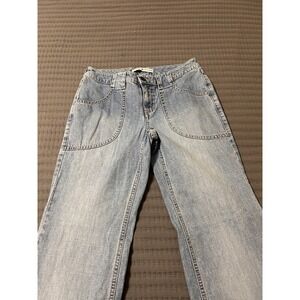 Tommy Hilfiger Women's Jeans Size 30 Light Wash Straight Leg Patch Pocket Denim